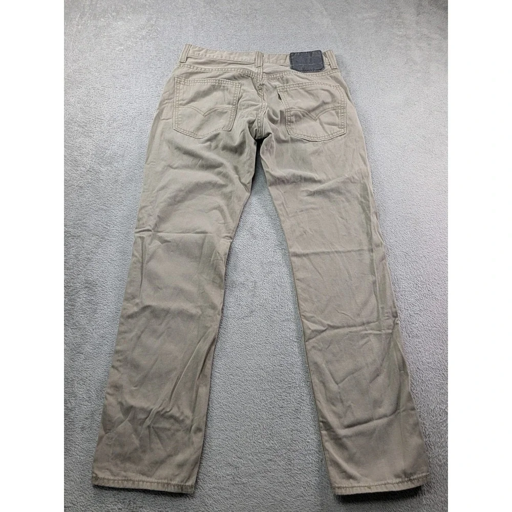 Levis 511 Slim Fit Khaki Tan Cotton Pants Mens 30x30 84511-0020